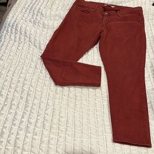 Burnt orange stretch Levi’s